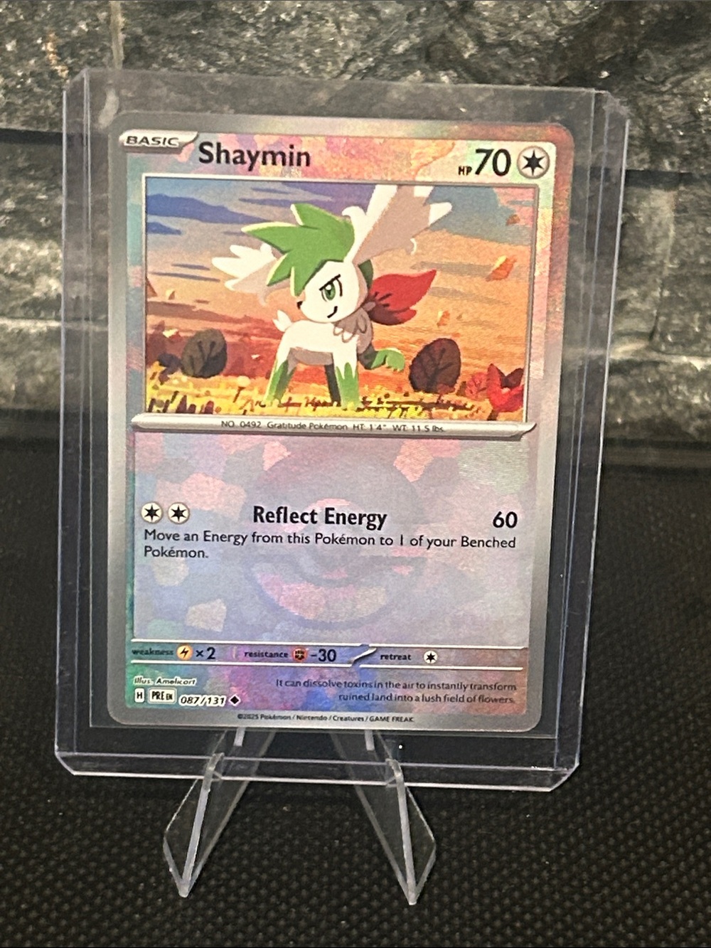 Pokemon Shaymin Pokeball Holo 087/131 from Prismatic Evolution Set M/NM
